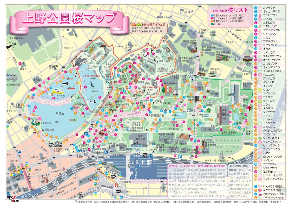 上野公園マップ